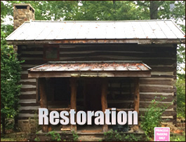 Historic Log Cabin Restoration  White Post, Virginia